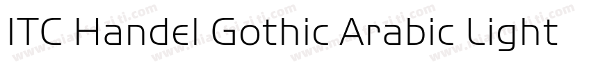 ITC Handel Gothic Arabic Light字体转换